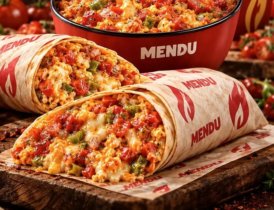 MENDU Double: büyük porsiyon menemen ve iki dürüm